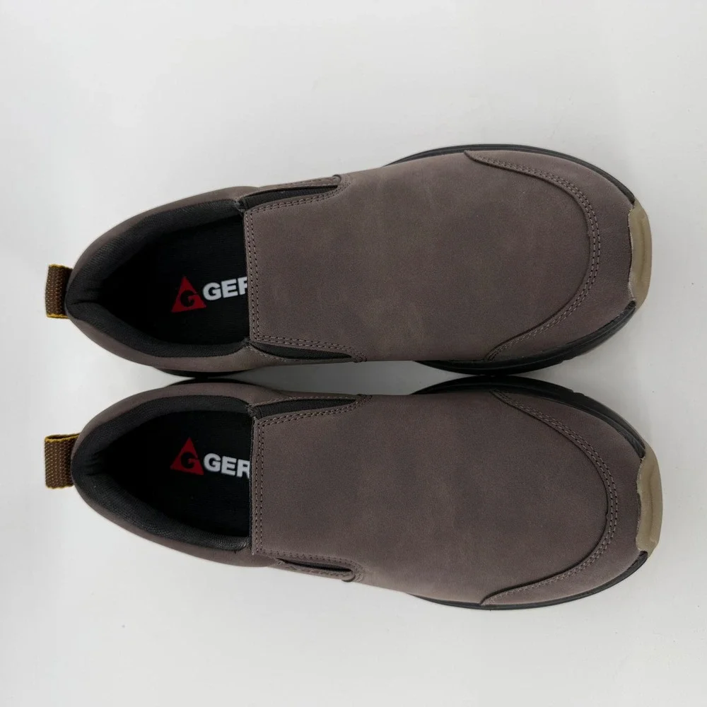 Gerry Mens Moc II Brown Slip On Walking Shoes Size 9.5‎ 1917429 Comfort Loafers